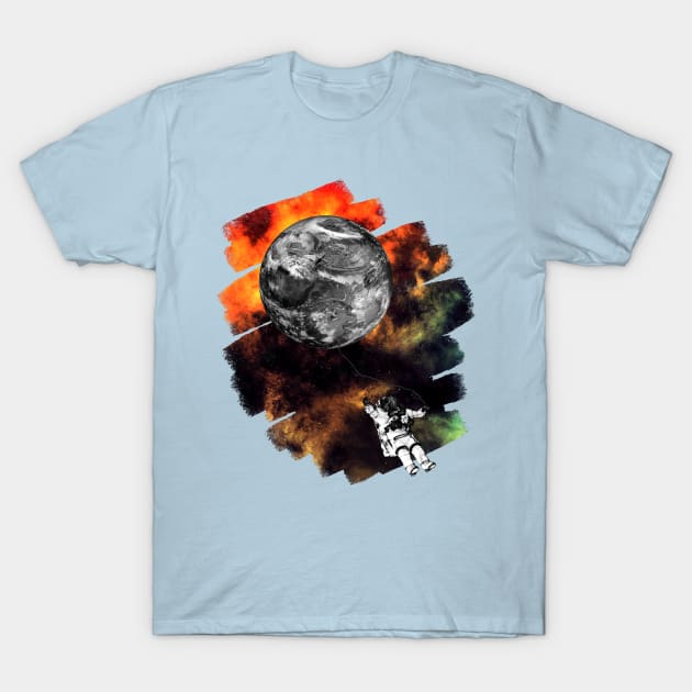 Astronaut - Solar Flare T-Shirt by MerlinArt